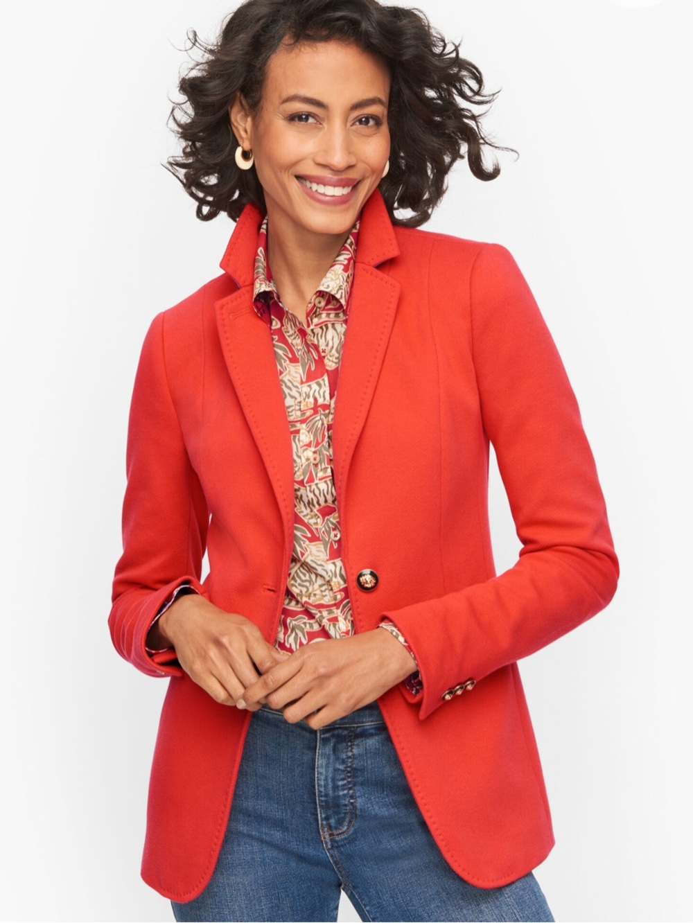 Talbots Women's Tailored Blazer Jacket - 2